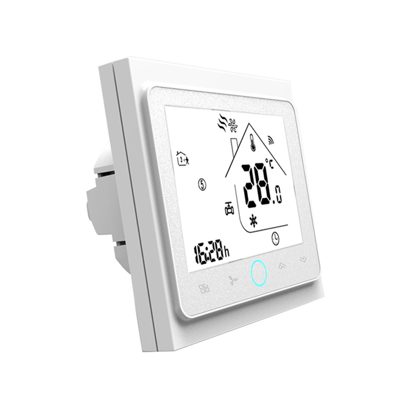 Thermostat MODBUS intégré proportionnel, panneau de commutation de commande, pour 1 vitesse/3 vitesses, bobine de ventilateur 0-10V, vanne en option 24V 220V: WHITE / 24V 3-Speed