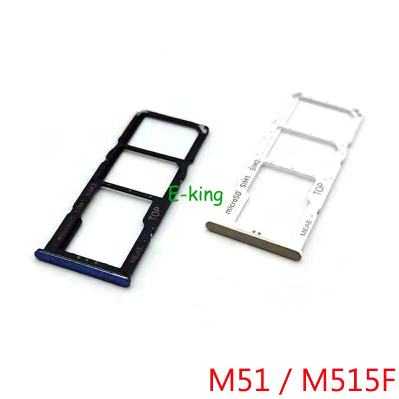 Voor Samsung Galaxy M12 M127 M51 M515F M52 M526B Sim Card Slot Lade Houder Sim Card Reader Socket