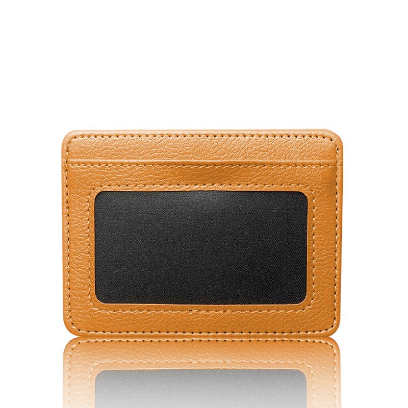 Multi Slot Card Holder Slim Bank Credit Card ID Cards Coin Pouch Case Bag Wallet Organizer Women Men Thin Business Card Wallet: D-yellow