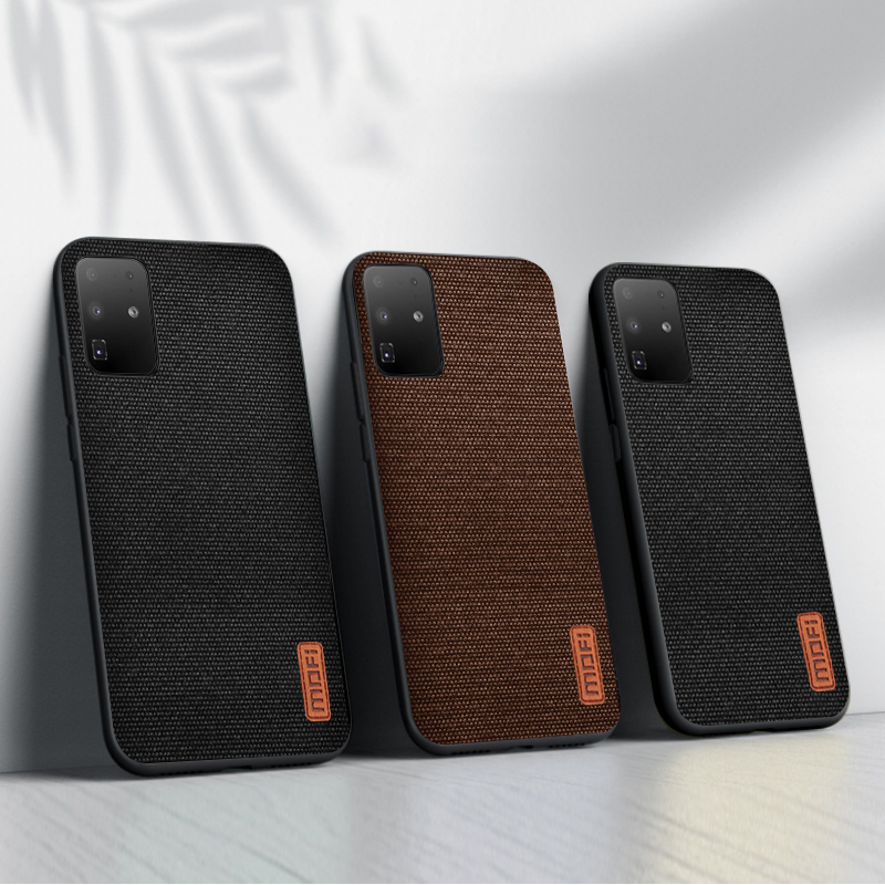 Mofi Case Voor Samsung S20 Case Doek Stof Back Cover Voor Galaxy S20 + Plus Siliconen Business Capas S20 Ultra coque Case