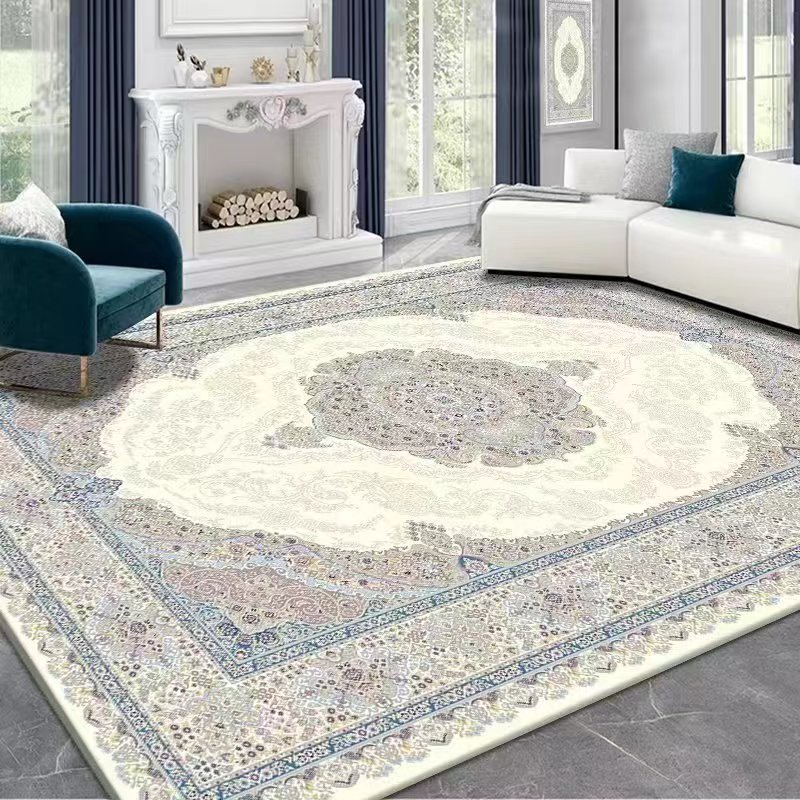 persisch Wohnzimmer Teppich Kristall Samt Sofa Couch tisch Decke retro Schlafzimmer Bettdecke matt großen Raum Teppich
