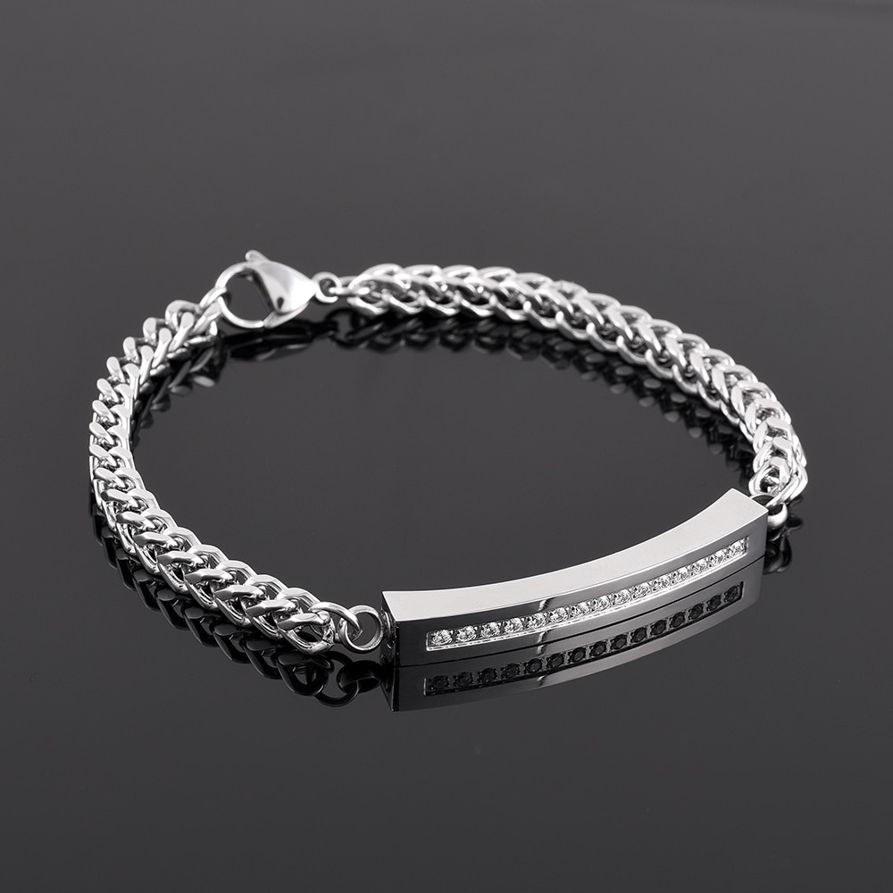 Cz pedra cristal memorial cinzas urna pulseira lembrança cremação bangle masculino feminino jóias cremain titular medalhão unissex