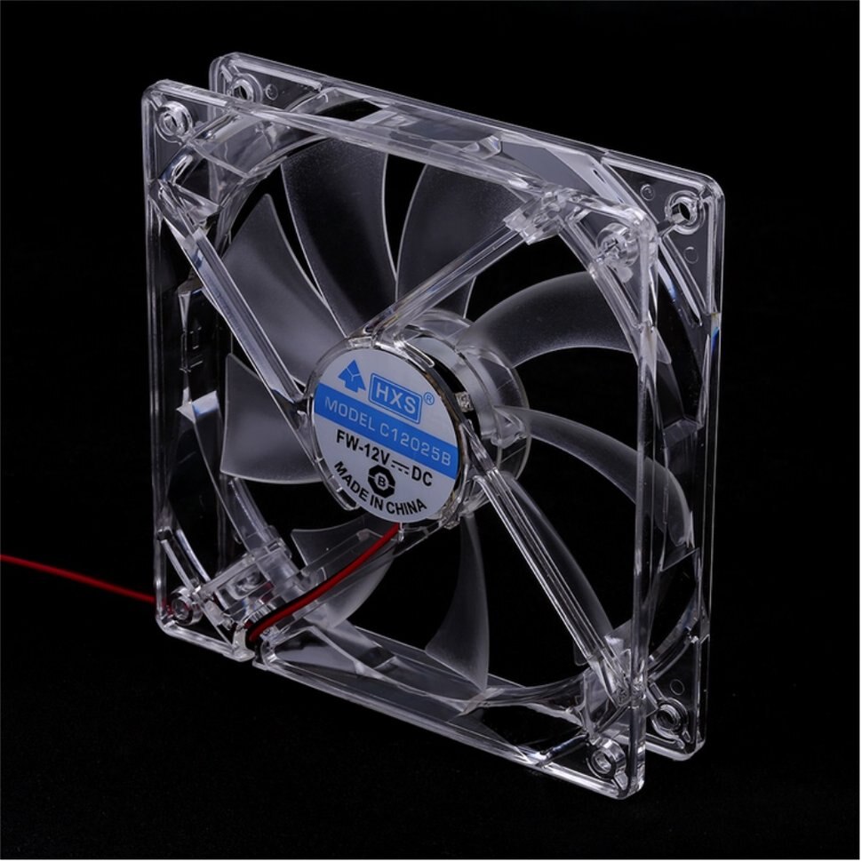 Cooling Fan PC Computer Fan Quad 4 LED Light 120mm PC Computer Case Cooling Fan Mod Quiet Molex Connector Easy Installed Fan 12V