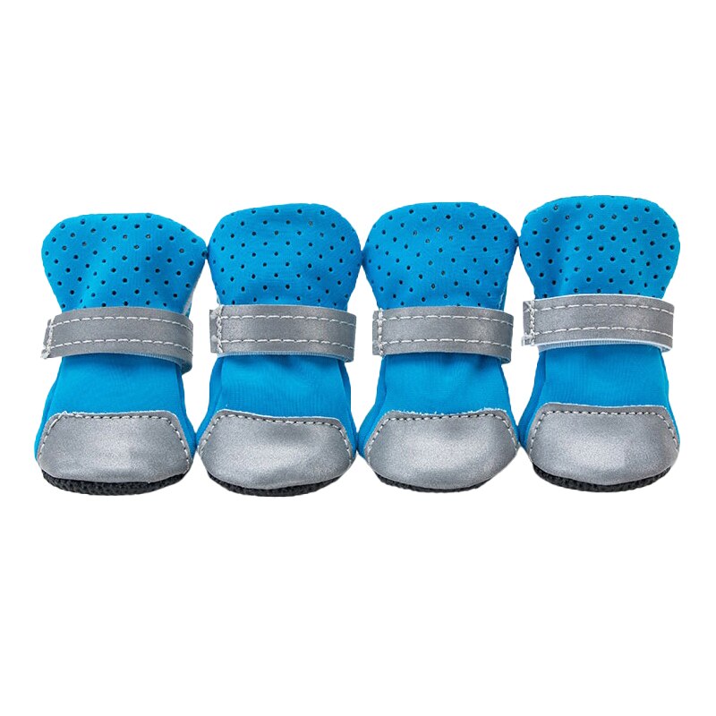4 Designs Waterproof Anti-Slip Dog Shoes / Boots - Puppy & Cat Paw Protectors, All Weather
