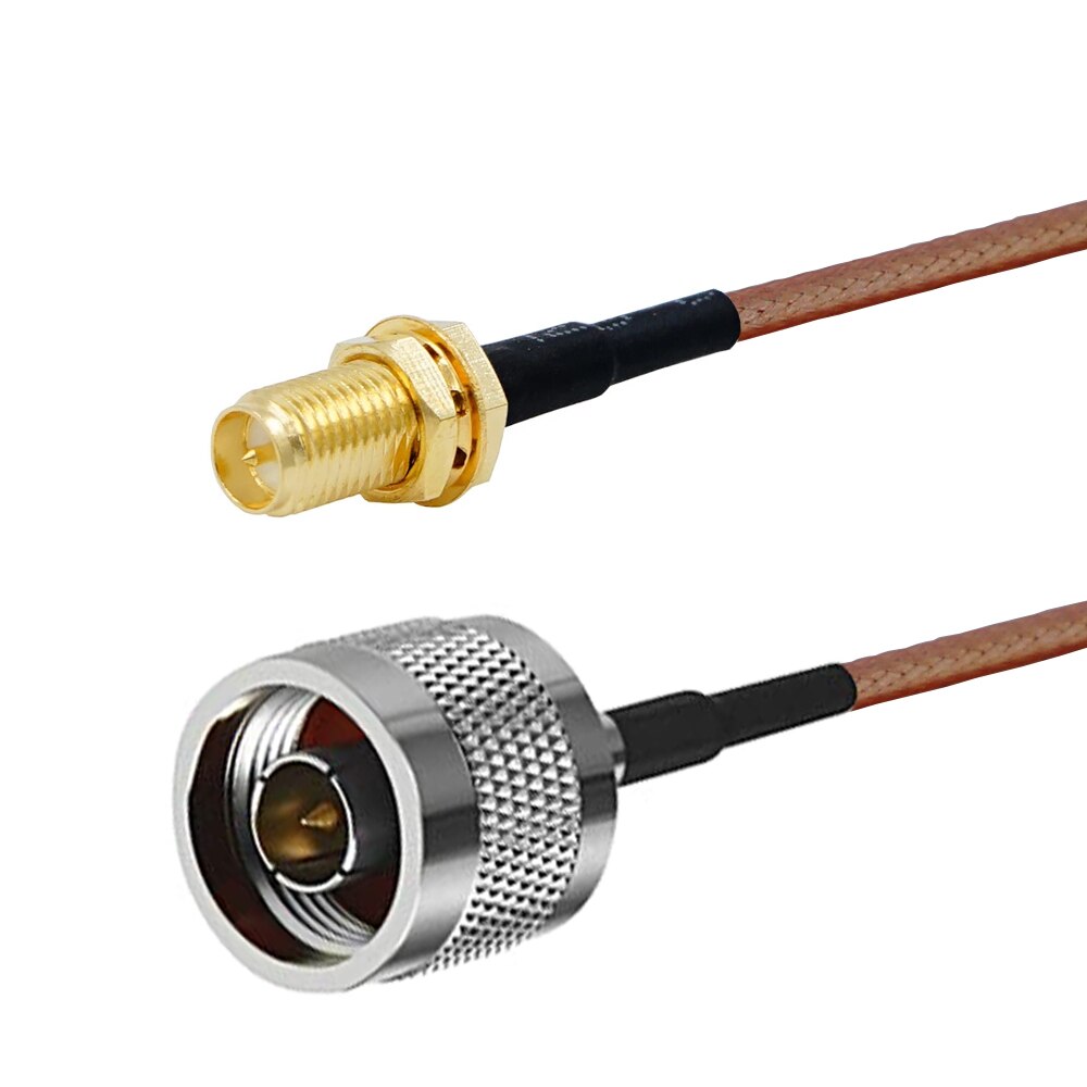 Câble coaxial Type N mâle vers SMA mâle, RG316 50 ohm, cavalier en queue de cochon, choisissez votre longueur,: RP SMAK-NJ / 100CM