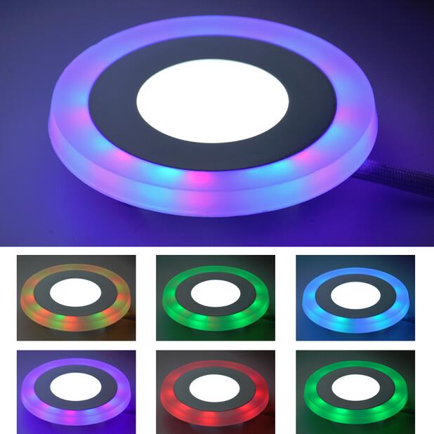 RGB Dimbare Led-paneel LED Licht Plafond met Remote 24-key Controller + Driver 2835 LEDS Plafond Verlichting voor Woonkamer