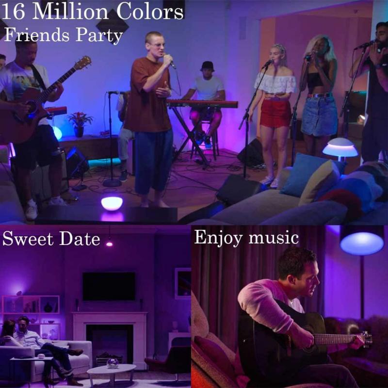 YZ LED Spotlights Tuya Smart WiFi 5W GU10 GU5.3 MR16 LED Bulb Remote Voice Control RGB Dimmable LED Lighting For Alexa Google