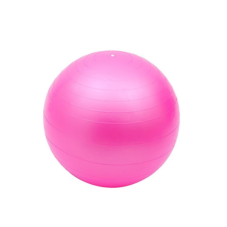 45 cm pvc træning fitness bold yoga fit-bold træningsbolde 5 farver pilates bold øvelser hjemme øvelse  t28 høj kvalitet: Lyserød