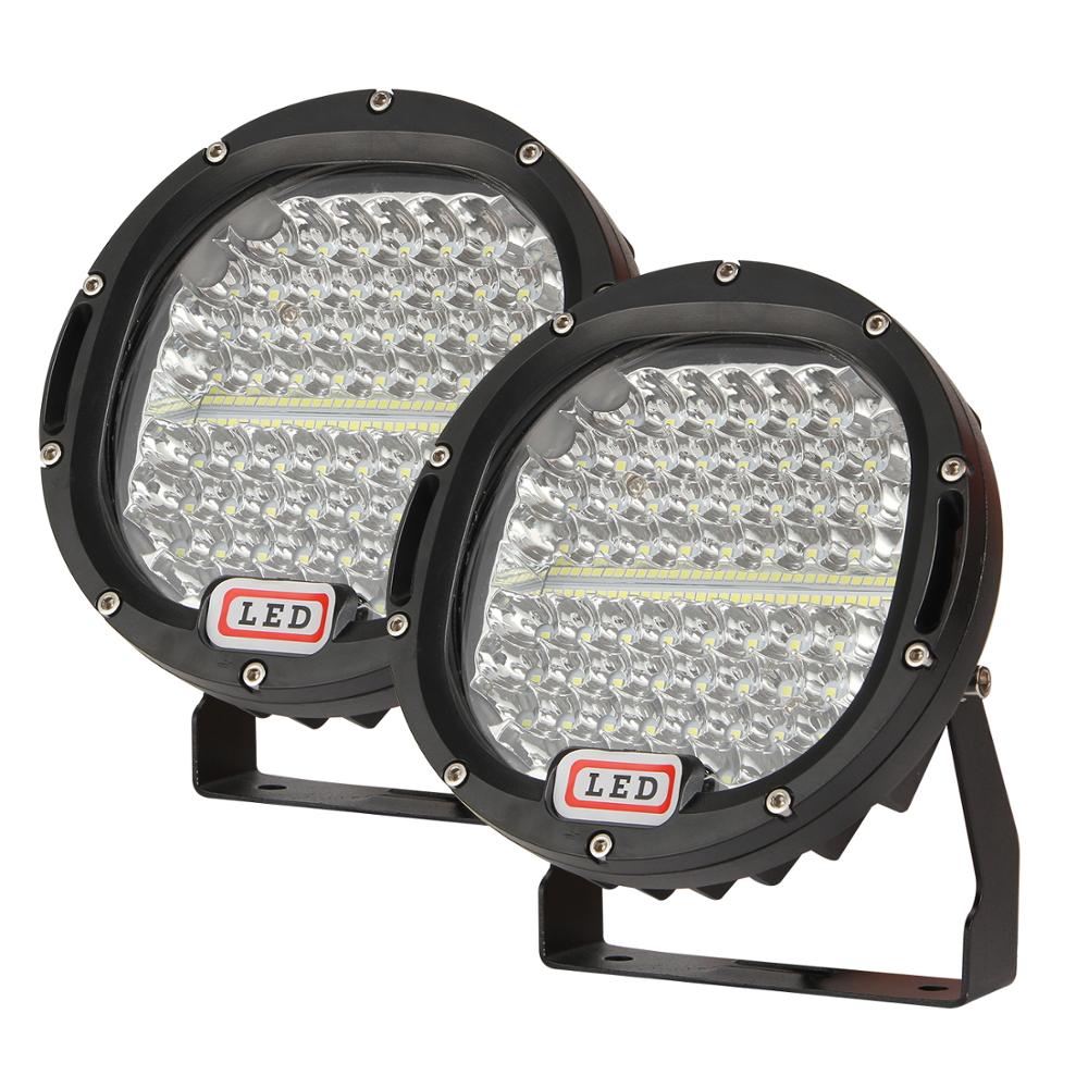 Barra de luz LED de trabajo todoterreno, foco redondo de 7 pulgadas, 300W, 105W, 4x4, 4WD, ATV, UTV, SUV, Lámpara de trabajo para coche, 4WD, 4x4, camión, todoterreno