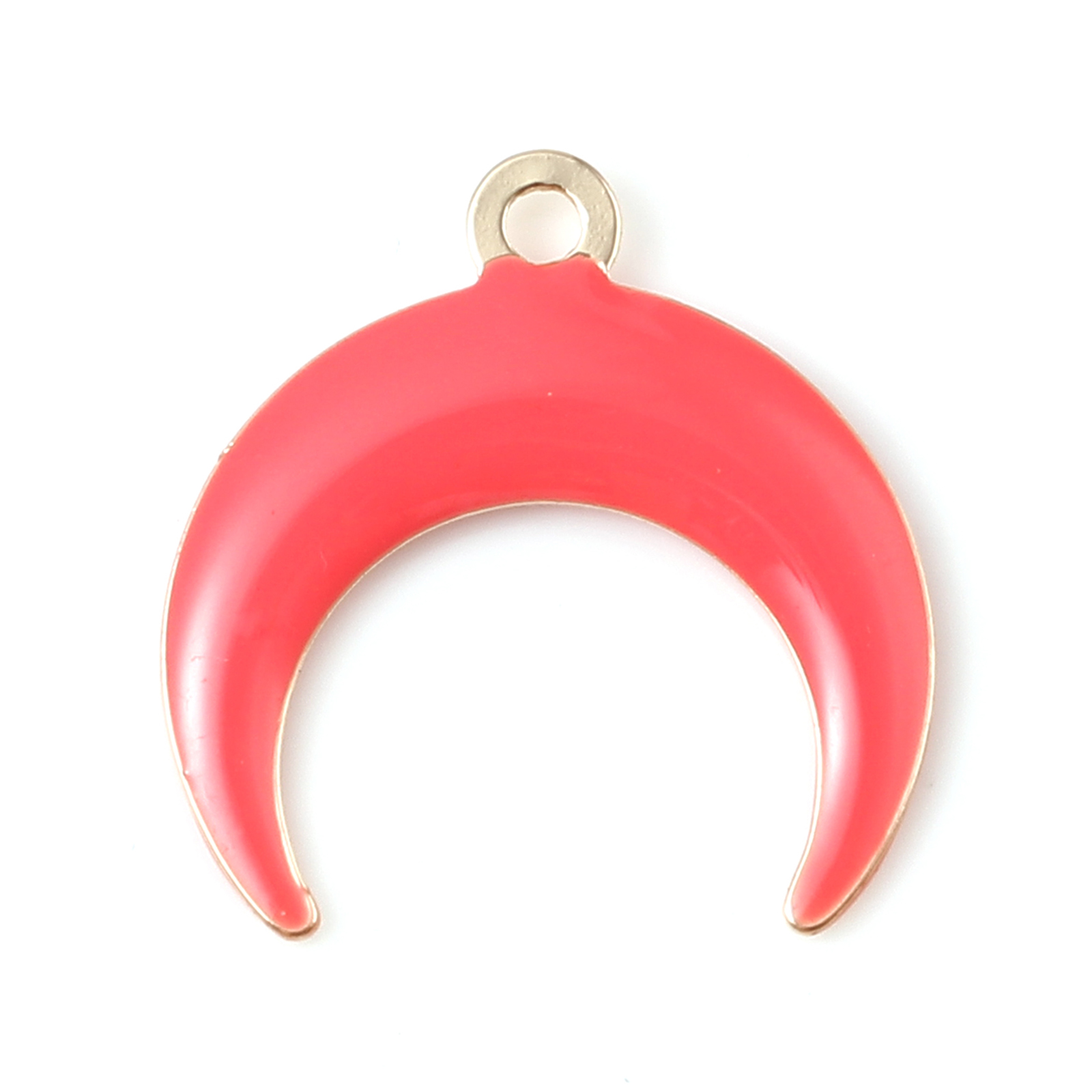 5 sztuk galaktyka księżyc stylu uroki wisiorek dla tworzenia biżuterii kolorowe pół księżyc dwustronne emaliowane cekiny wisiorek naszyjnik DIY: 2