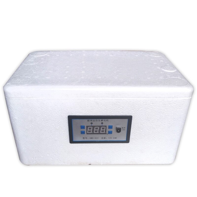 22 Eggs Incubator Automatic Home Digital Chicken Poultry Hatcher Foam Waterbed Incubator Farm Incubation Tool ,US Plug: Default Title
