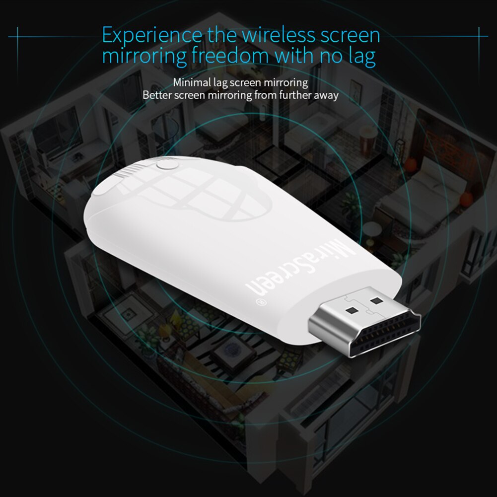 K4 Wireless Screen Mirroring Adapter WiFi Display Dongle for Education&amp;Business with Miracast DLNA Airplay TV Stick