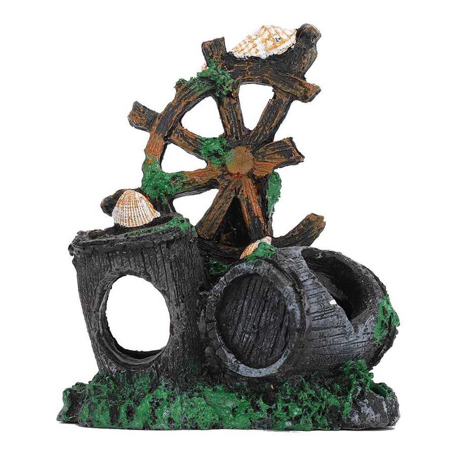 Aquarium hars decoratie aquarium rotstuin bergzicht rots grot stenen boom aquarium ornament decoratie aquarium benodigdheden: A