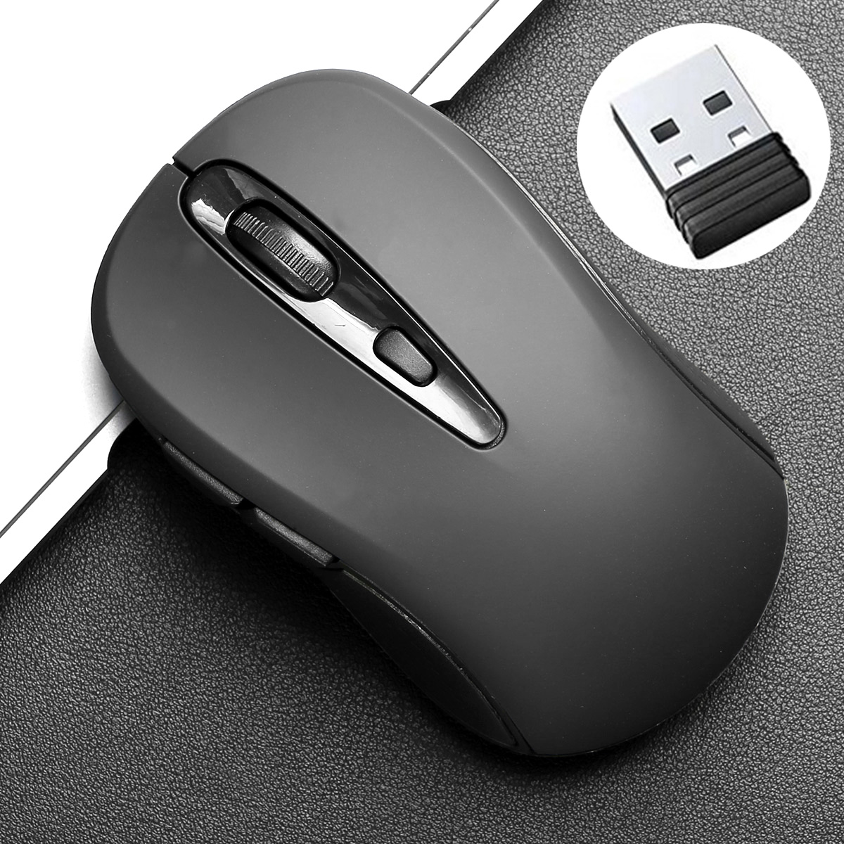 Trådløs gamingmus med usb-modtager 2.4g trådløs mus 1600 dpi optisk sensor til bærbar computer/win/mac gamermus til computer