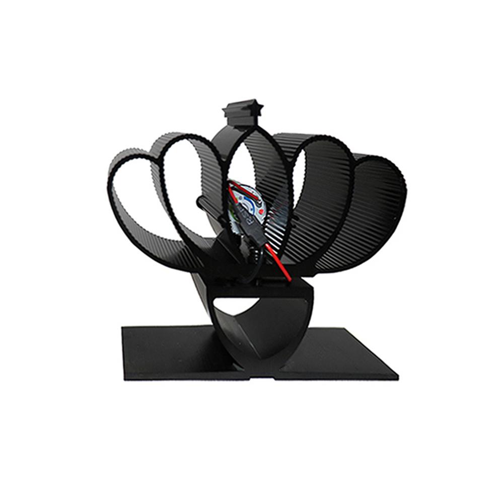 Mini Fireplace Fan 5 Blades Winter Home Heat Powered Stove Fan Wood Log Burner Fireplace Stove Fan Eco Friendly