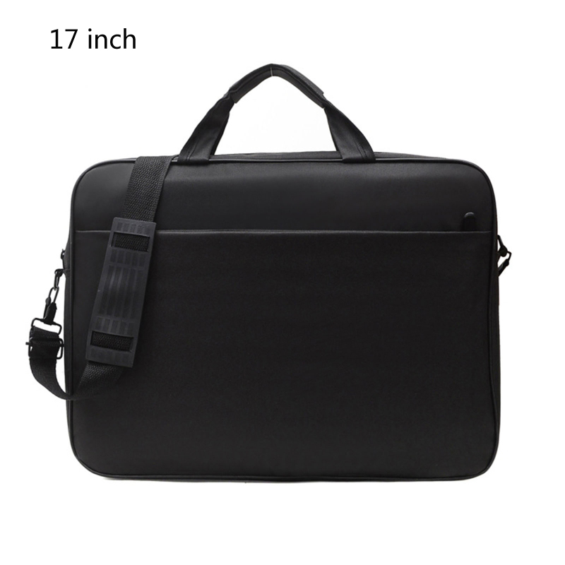 Pokrowiec na laptopa torba z uchwytem dla 15.6 "17 Cal Laptop wstrząsoodporny komputer torba na notebooka ochronny torby transportowe na ramię: Black