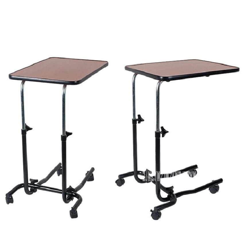 LQX-070005 Detachable Side Table Portable Dining Table With Wheels Simple Movable Laptop Desk Patient Care Adjustable Height