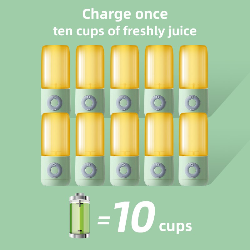 Electric Portable Blender Hand USB Rechargeable Mixer Fruit Orange Juicer Machine Personal Lemon Squeezer Juicer Mini Blender