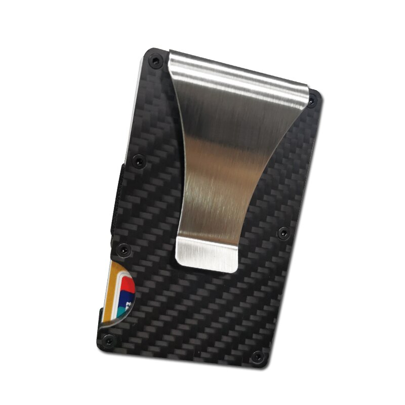 Carbon fiber wallet, metal wallet, wallet, bank card holder, carbon fiber RFID card holder: twill matte