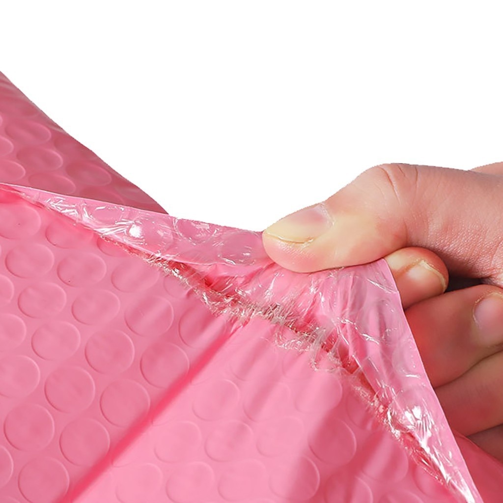 5/10Pc Bubble Mailers Gevoerde Enveloppen Gevoerd Poly Mailer Self Seal Waterdicht En Schokbestendig Bubble Express Bag Black en Roze✈