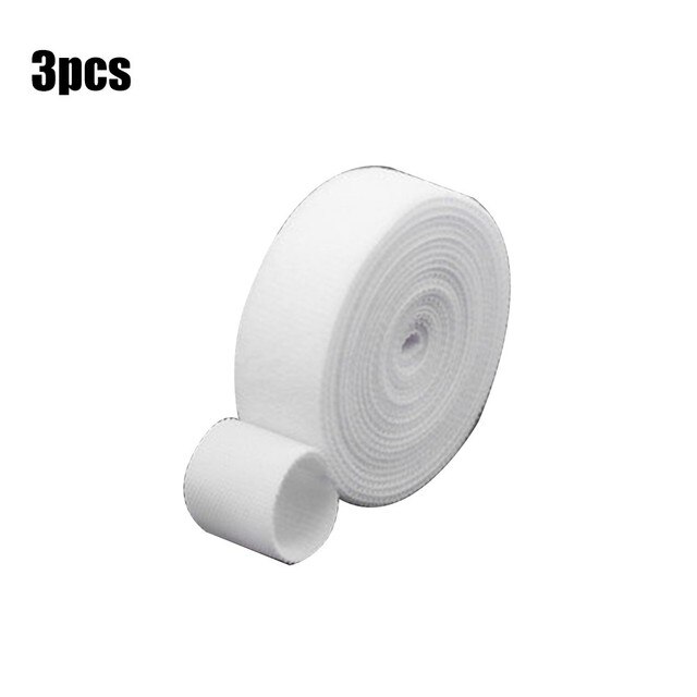 Lazos de nailon para plantas, 5m, lazo de Velcro para jardín, cinta con forma de planta, gancho, lazo de caña de bambú, accesorios de jardín: White