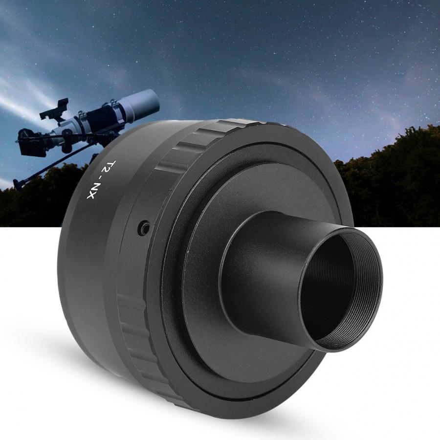 Adaptador de lente T2-NX metal adaptador anel para 0.965 polegada t montagem astronômico telescópio para sumsung nx montagem da câmera lente titular