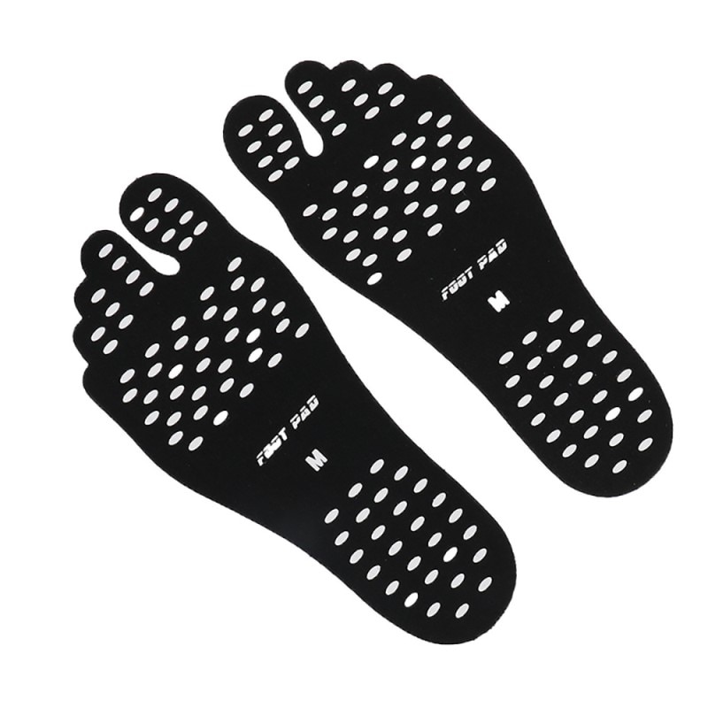Voeten Sticker Voet Stok Op Zolen Sticky Pads Voor Voeten Anti-Slip Strand Sok Waterdichte Binnenzool Voeten bescherming 4 Size