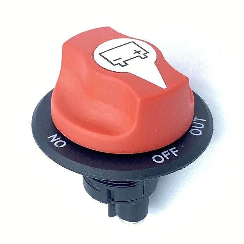 Interruptor aislador de batería, interruptor de corte Maestro de desconexión de batería 100A, para barco marino RV ATV UTV, con Cable de alimentación