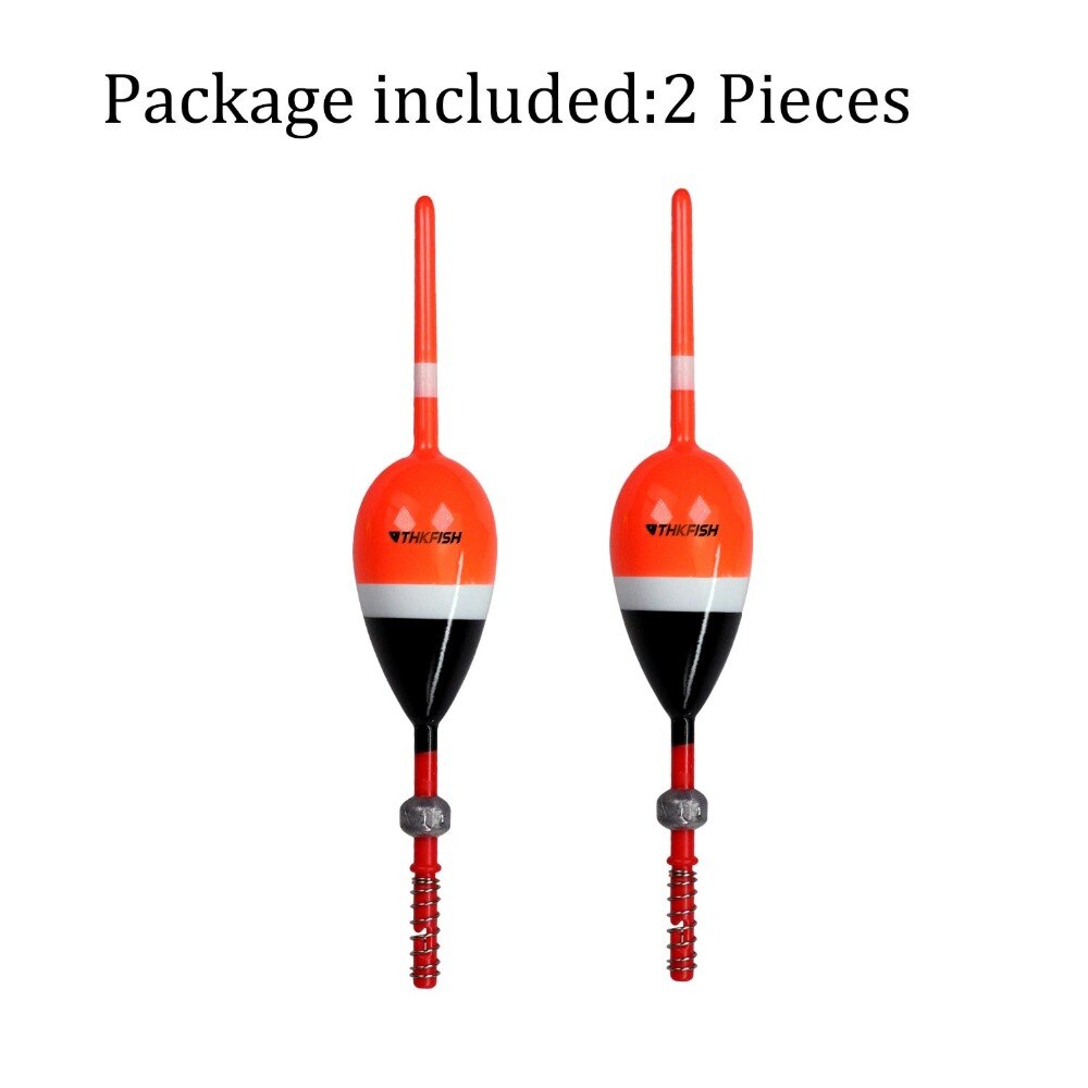 2 Stuks 15G 0.53 Oz Fishing Float Bobber Slip Float Bobber Rig Crappie Panfish Balsa Houten Lente Visdobbers