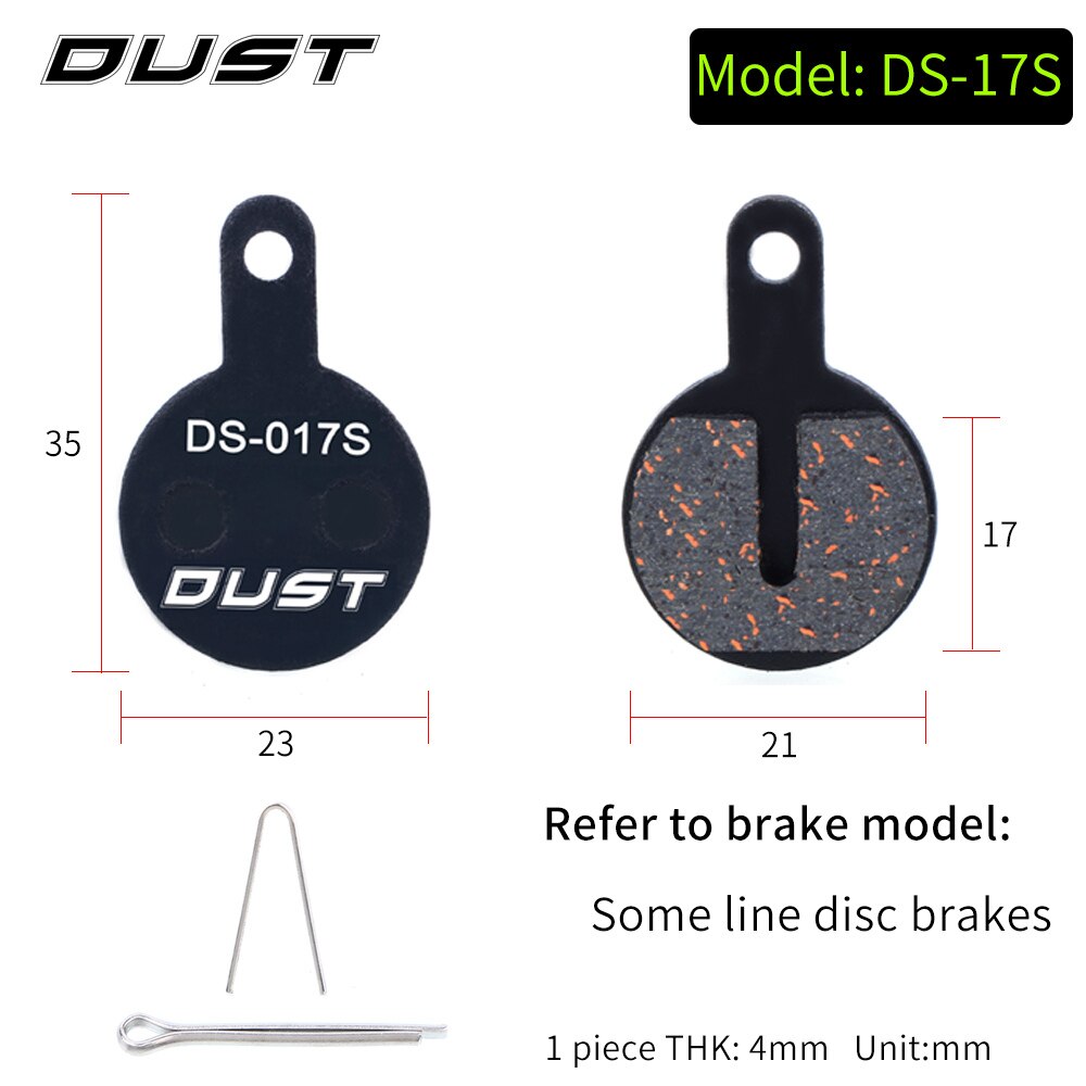 Fahrrad Rabatt Bremsbelag Mountainbike Hydraulische Scheiben Bremsbeläge halb-metallisch Radfahren Bremsbeläge: DS17S