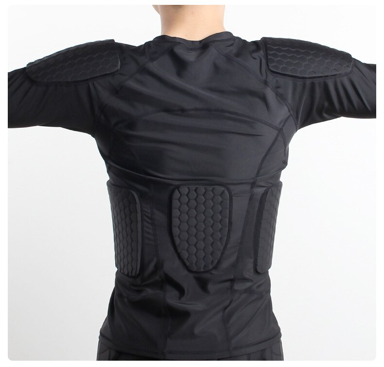 T-Shirt manches longues | Haut rembourré et protecteur, avec Compression de moto pour hommes