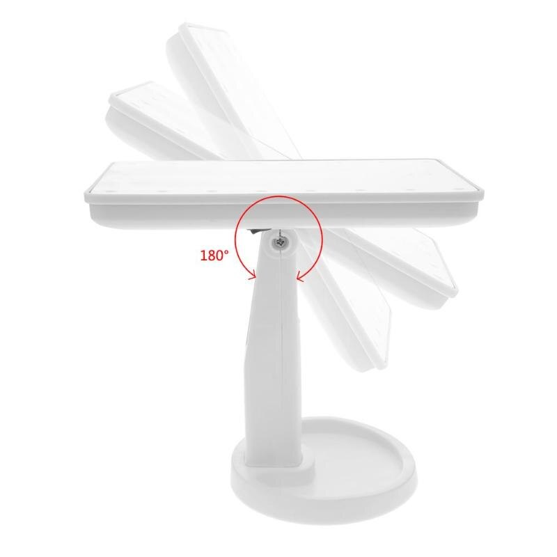 LED Touch Screen Makeup Mirror Luxury Mirror with 16/22 LED Lights 180 Degree Adjustable Table Make Up Mirror