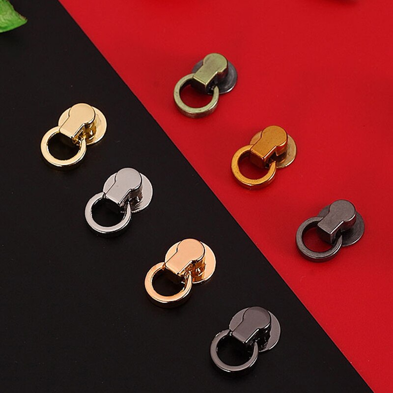 10 stk metalpose sidelille anker kile bøjle klemmer taske sidekant anker link hardware med o ringe lille taske pung