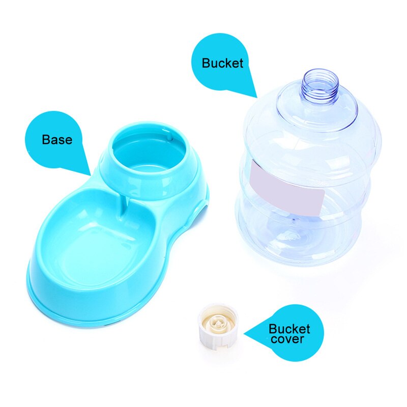 3.5L Animal Pet Food Container Plastic Pet Drinkers Cat Dog Automatic Feeder Drinking Water Bowl For Pets Dog Automatic Drinkers