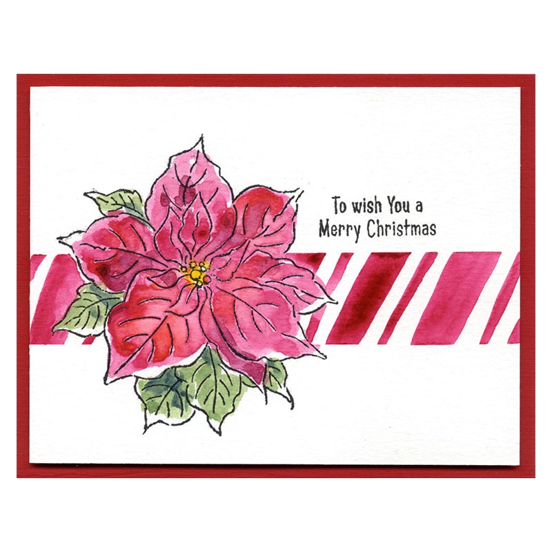 Blooming Poinsettia Season Moment Transparent Clear Stamps Seals Stamp for DIY Scrapbooking Paper Crafts Cards Making