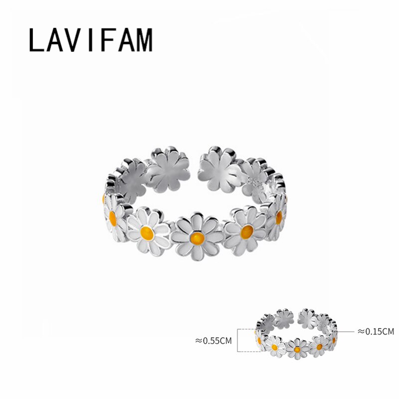 925 stapelbare ringe aus sterlingsilber mit gänseblümchenmotiv, emailliert, weiß-gelb, fingerringe für frauen, mädchen und kinder, charmanter schmuck, ideal für dating-anlässe