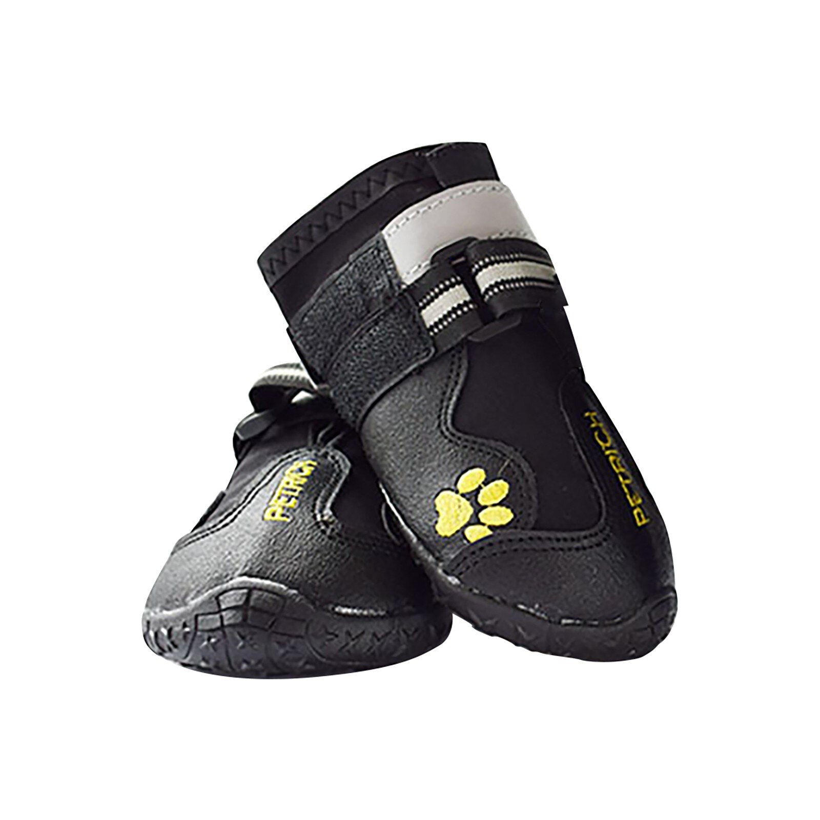 Pet Dog Shoes For Sports Outdoor Wearable For Pets PVC Soles Waterproof Reflective Dog Boots for Small Medium Large Dog accessor: Black / 5