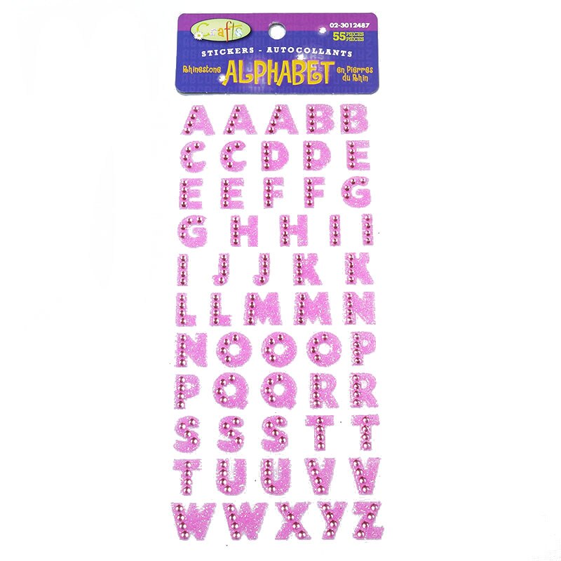 1 sheet Glitter Alfabet Strass Zelfklevende Scrapbooking Stickers Craft Accessoires DIY PC Telefoon Decor Letters Sticker