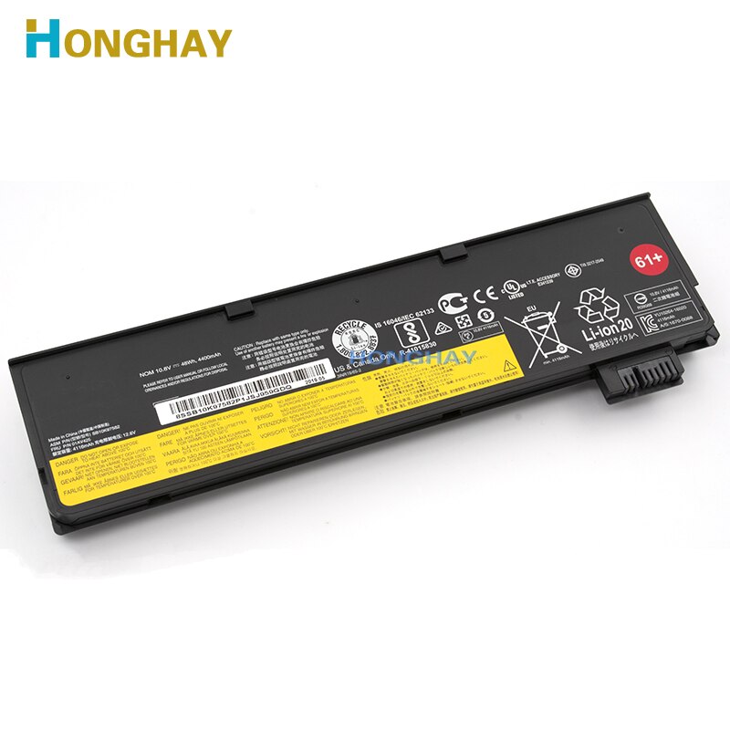Honghay 01AV425 Laptop Batterij Voor Lenovo Thinkpad T470 T480 T570 T580 P51S P52S 01AV427 01AV423 SB10K97582 SB10K97580 61 +