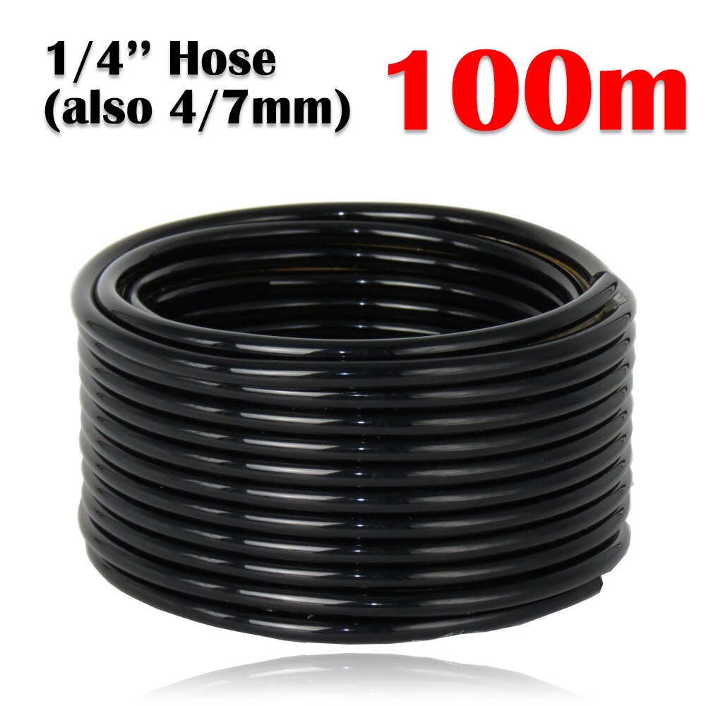 MUCIAKIE 10-50M Garden Irrigation System 1/4'' Automatic Drip Watering Brass Misting Spray 2-IN-1 Home Balcory Yard Greenhouse