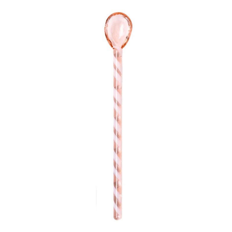 Kleurrijke Glas Roeren Koffie Melk Thee Roeren Stok Koffie Dessert Scoop Staaf Lepel Lange Steel Sap Koffielepel Servies: A3