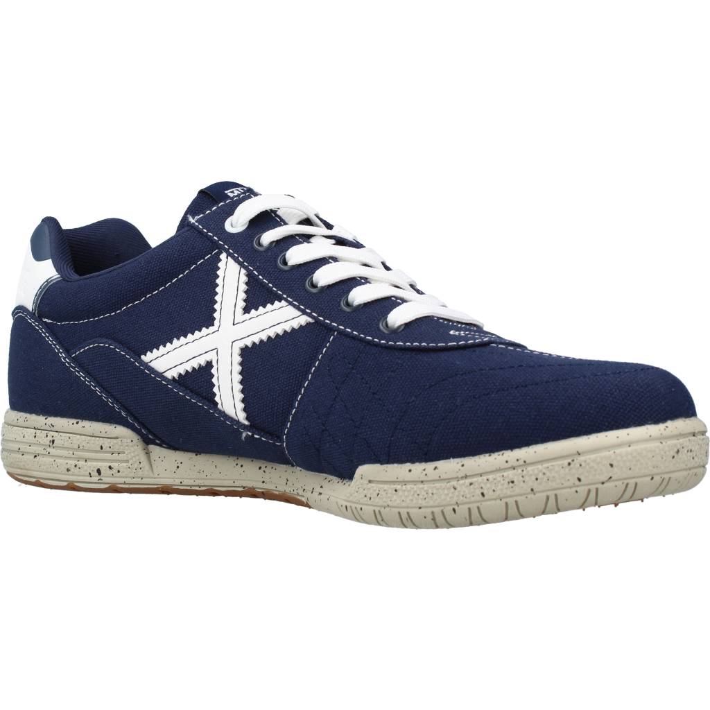 MUNICH, G-A CANVAS, Zapatos deportivas de hombre, AZUL con suela exterior de goma y suela interior de textil