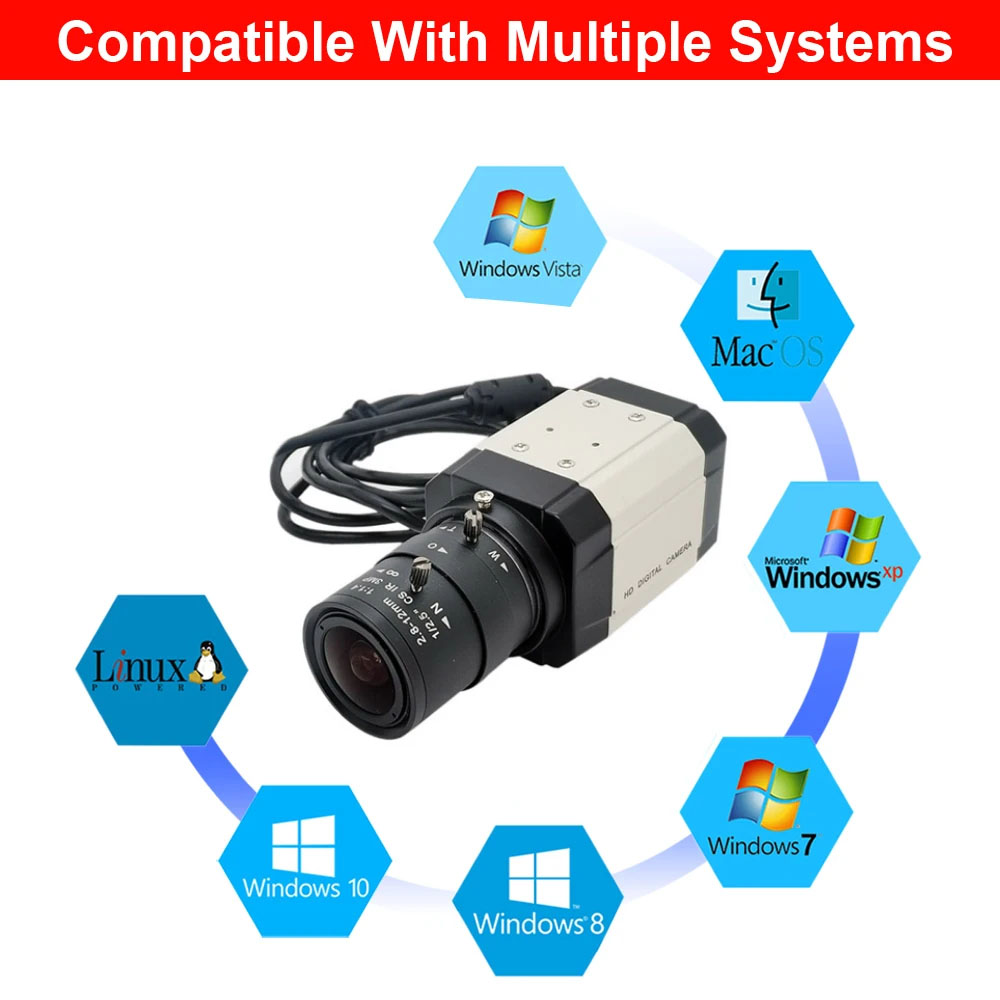 Industrial 4K IMX415 USB Camera 2K 4MP F5253 Sensor Full HD USB PC WebCam OTG UVC Plug and play With 2.8-12mm/5-50mm Varifocal Z