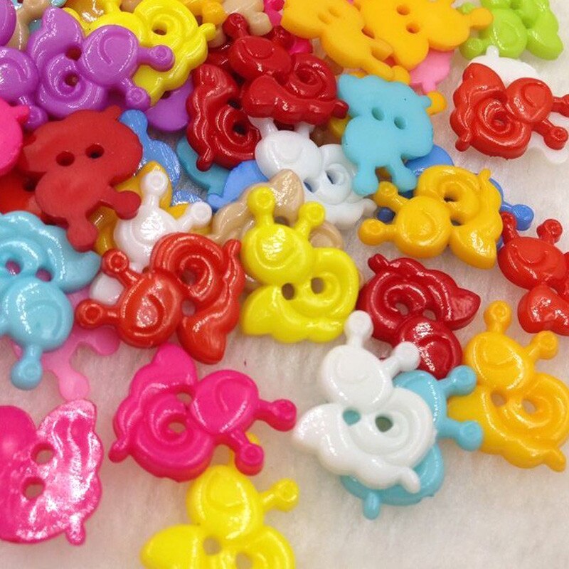 100PCS mix Assort Plastic Sewing Buttons, For Scrapbooking Sewing Craft Sewing Accessories Appliques PH98
