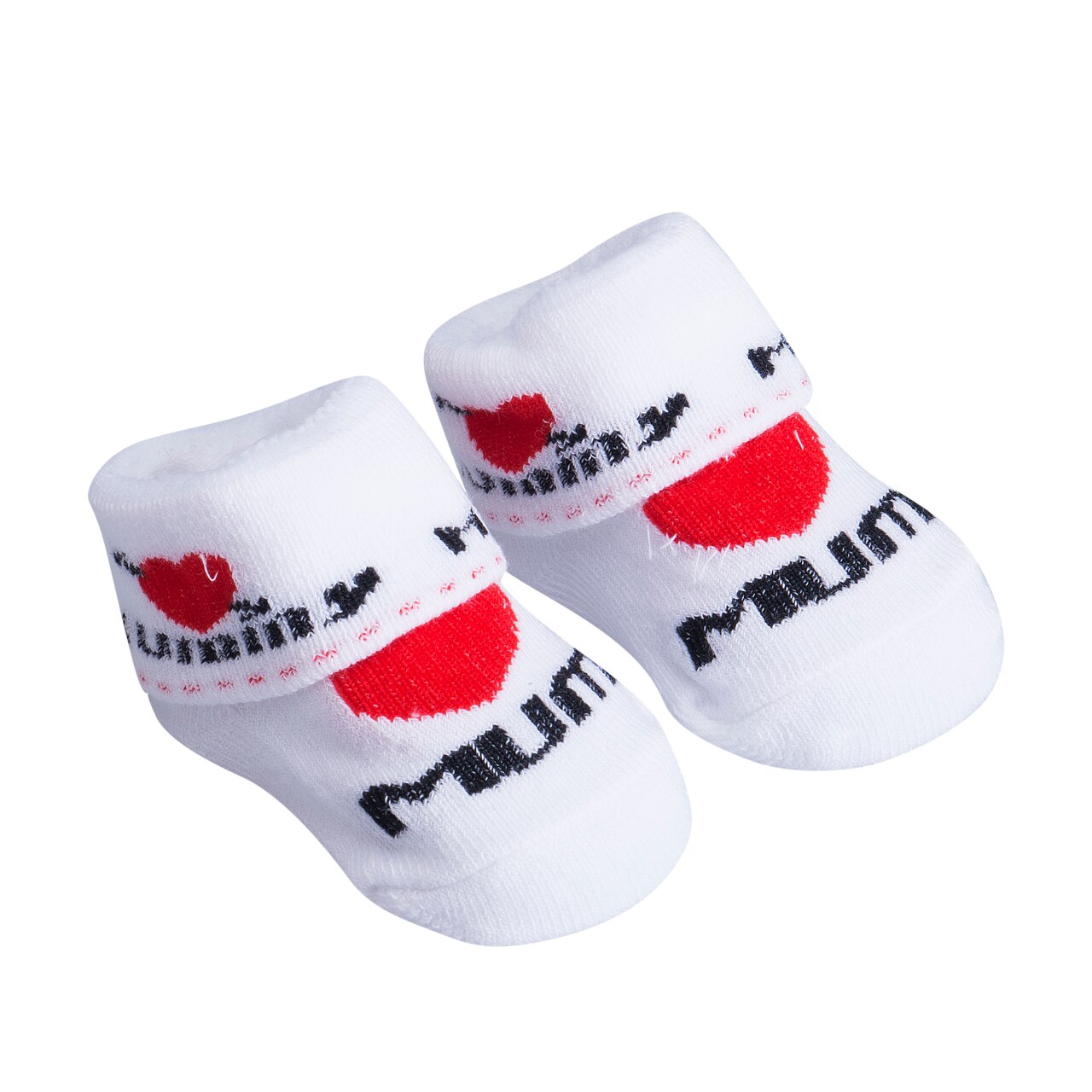 Chaussettes courtes en coton pour bébés filles garçons | Chaussettes courtes de princesse, en coton, motif imprimé de lettres, accessoires d'automne décontracté és et doux 0-6M: Mum