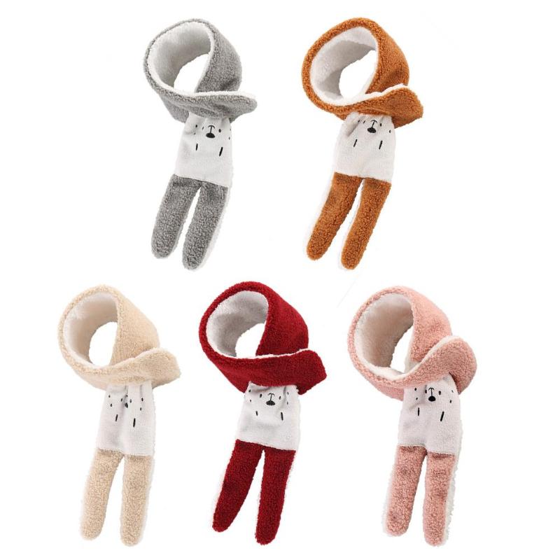Kids Winter Warm Sjaal Baby Imitatie Lamsvacht Herfst Winter Sjaal Warme Kraag Sjaal Sjaals Jongens Meisjes Kids Sjaal Accessoires