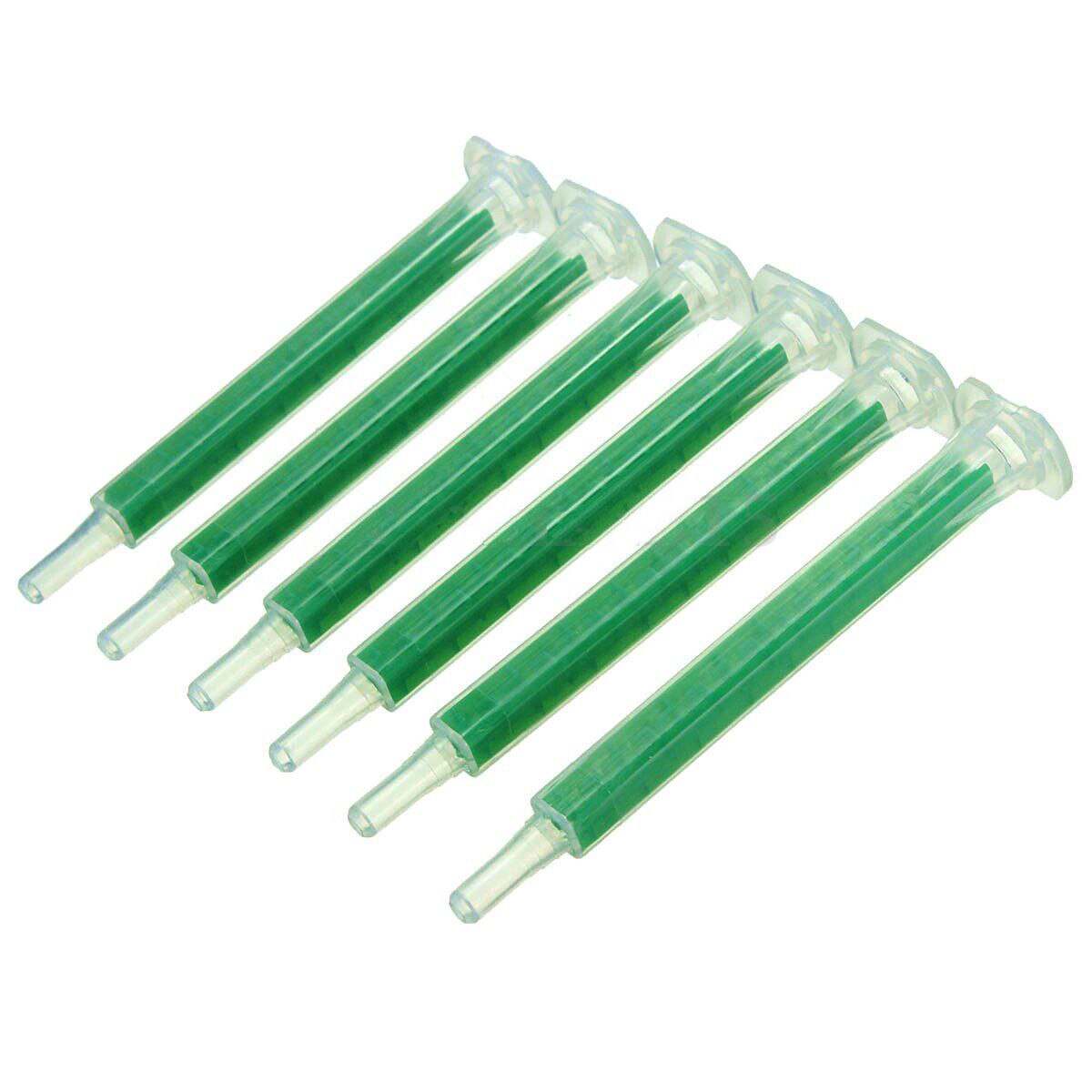 50pcs Plastic F6-16 AB Glue Resin Static Mouth Mixing 16 Nozzles Tube 83mm M
