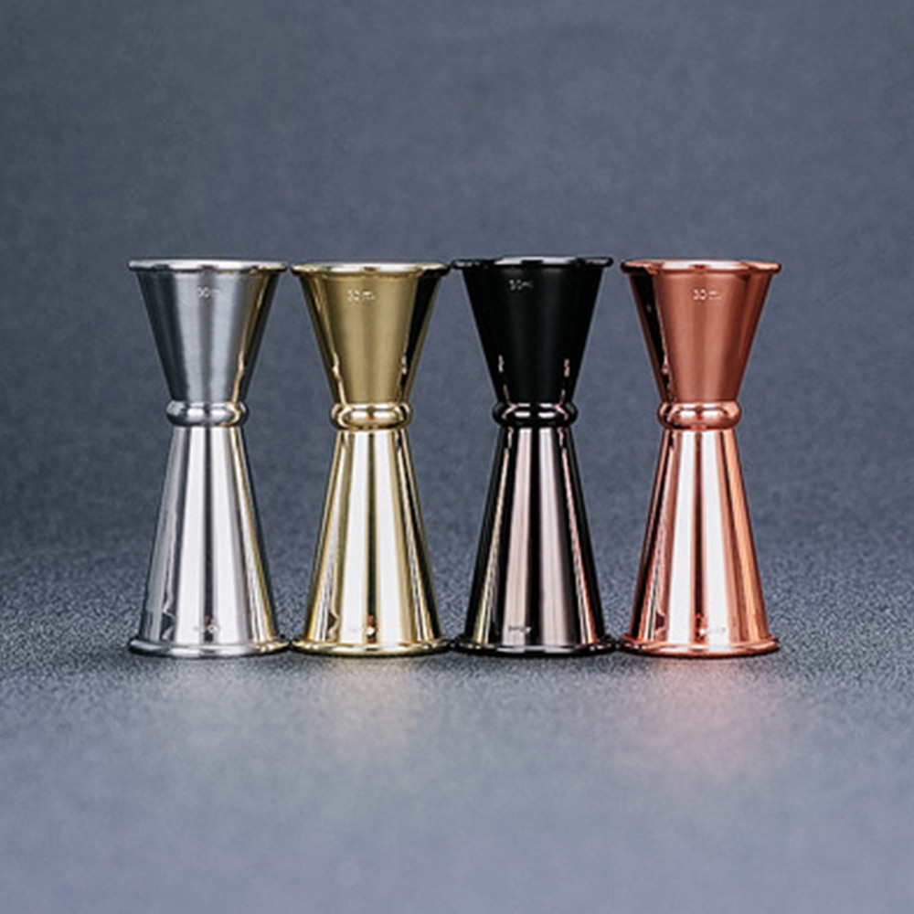 Cocktail dubbel huvud bar jigging maskin rostfritt stål mäter vin bartender verktyg ounce kopp skala volym cocktailglas