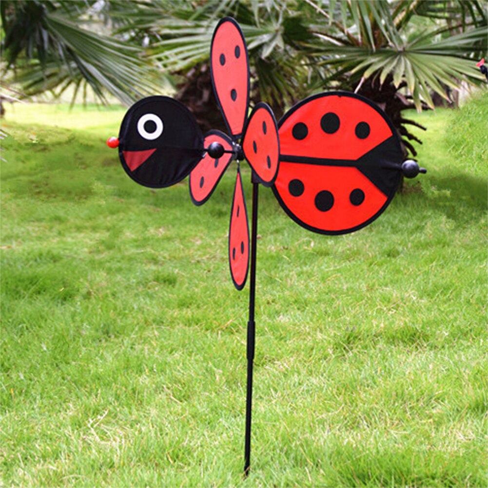 / Ladybug Windmill Whirligig Wind Spinner Home Yard Garden Decor