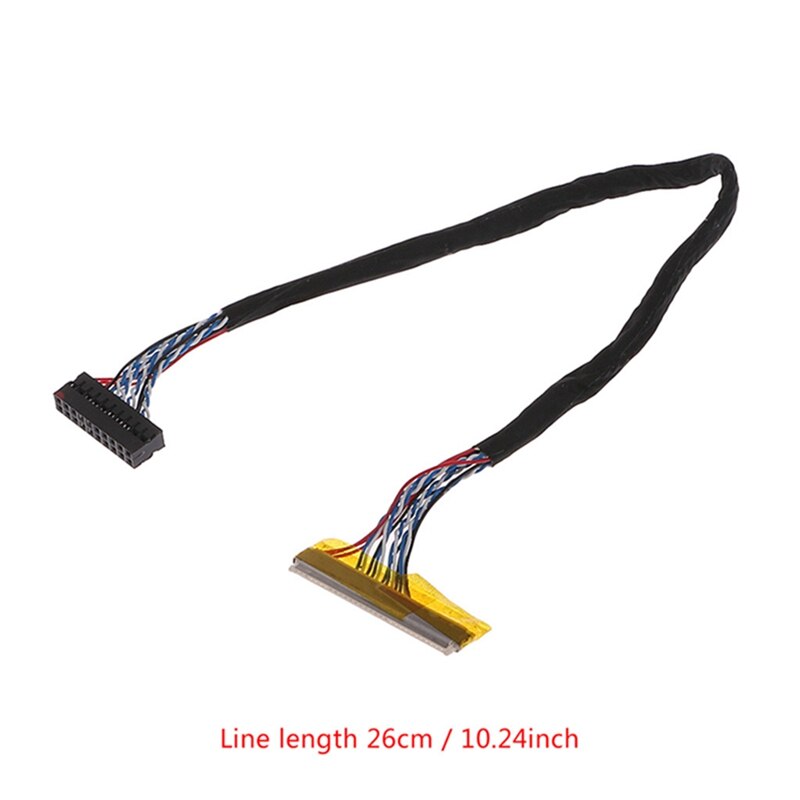 Universal fix 30 pin 1ch 6 bit lvds kabel 26cm til 14.1-15.6 tommer lcd panel